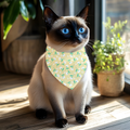 Bandana pour chien et chat tulipes blanches | Amis & Animaux