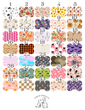 Médaille forme os pour chien ou chat - Collection Automne