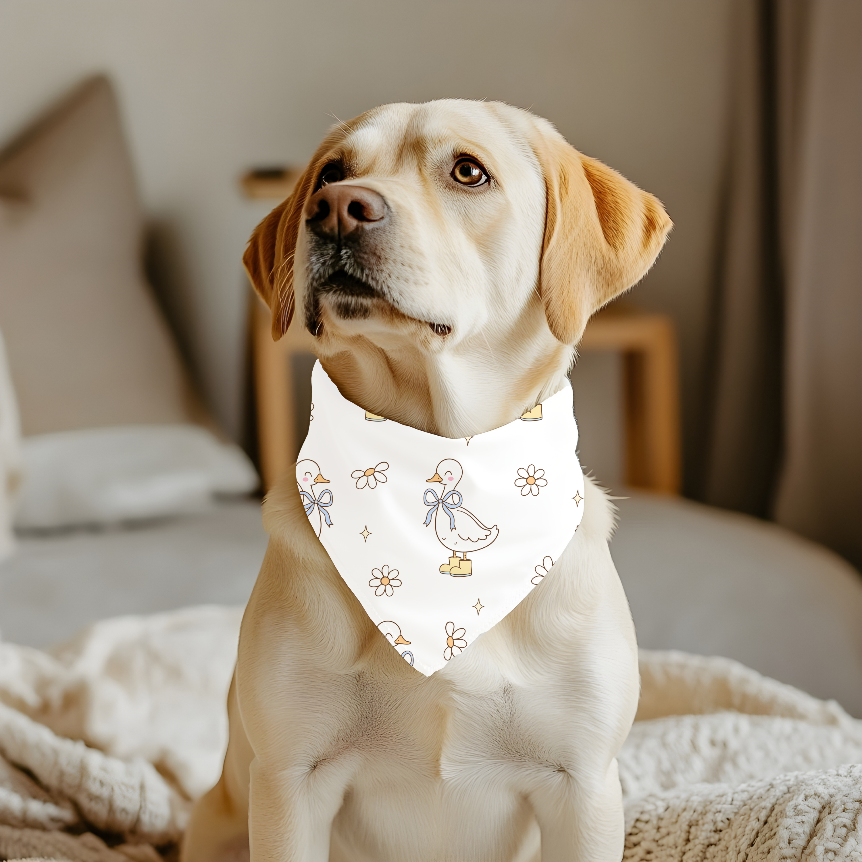 Bandana pour animaux – L’Oie du printemps 🪿🌼